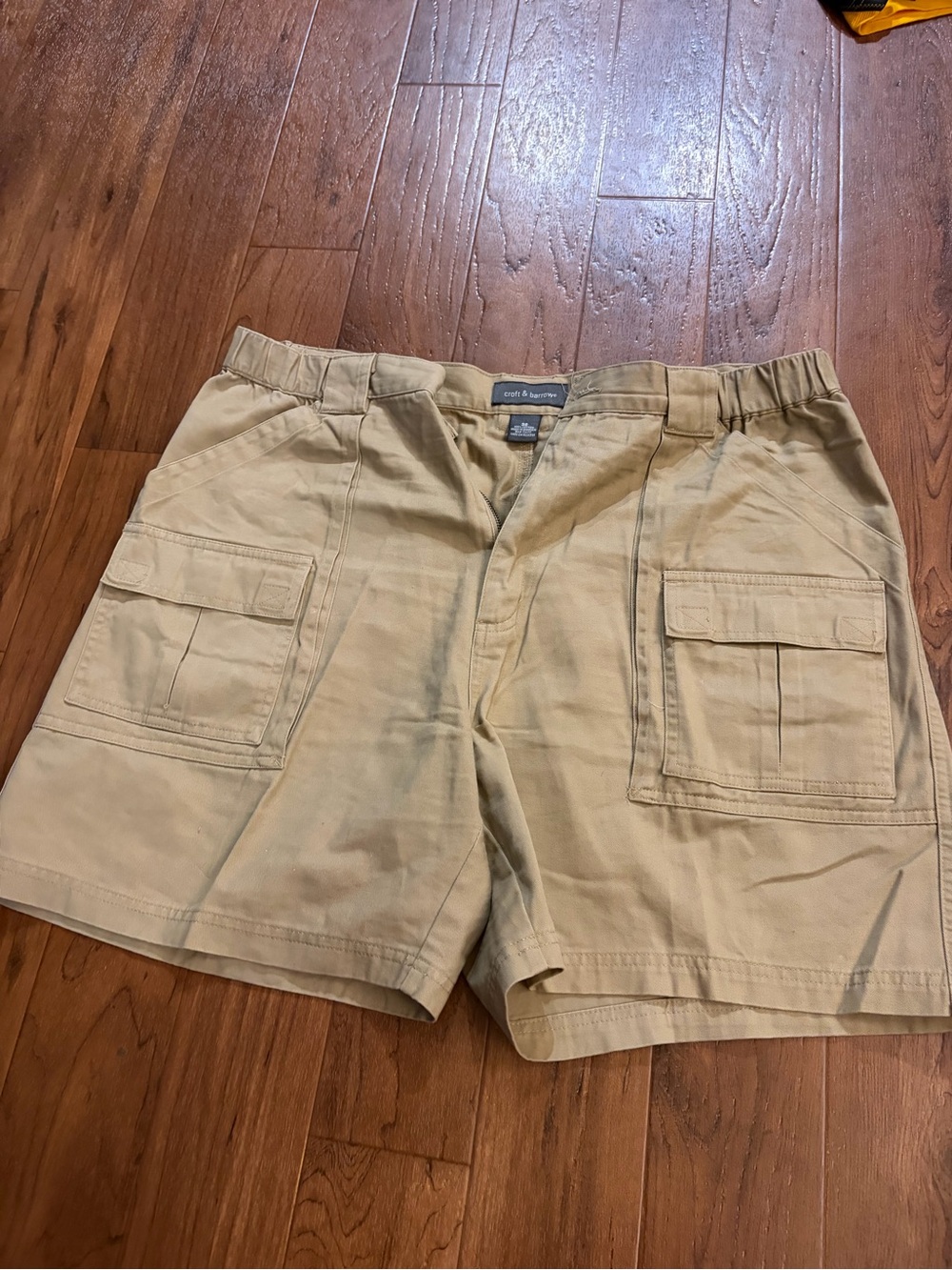 croft & barrow Khaki Cargo Shorts with Utility Pockets